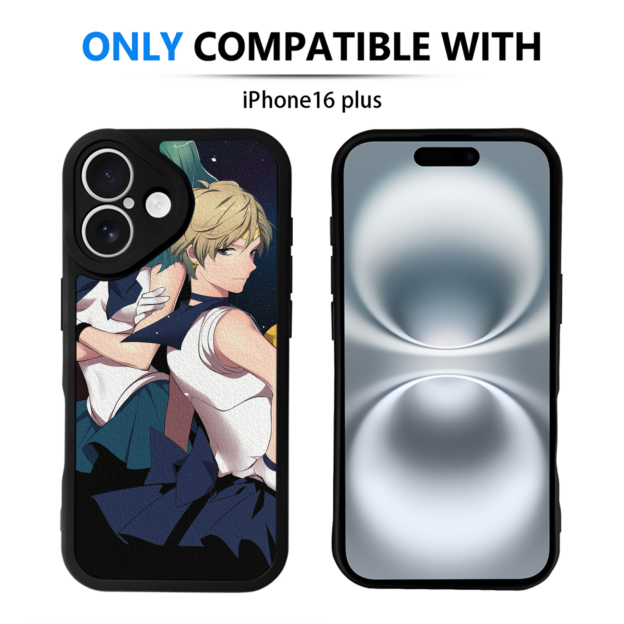 （画像用） 美少女戦士セーラームーン Sailor Moon 【iPhone 16シリーズ対応】シリコンスマホケース（レザー調） 材質：シリコン